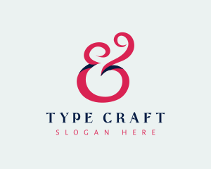Type - Stylish Ampersand Calligraphy logo design