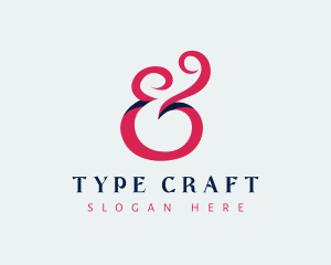 Stylish Ampersand Calligraphy logo design