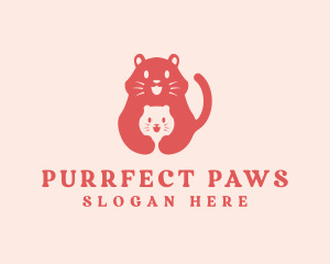 Cat Kitten Pet Veterinary  logo design