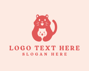 Pet Shop - Cat Kitten Pet Veterinary logo design