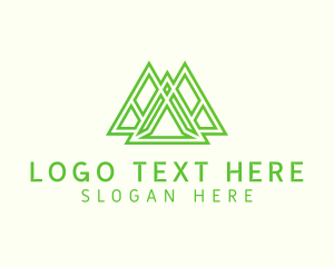 Triangle - Geometric Company Outline logo design
