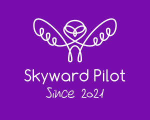 Pilot - Minimalist Owl Pilot logo design