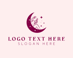 Sensual - Moon Woman Cosmetics logo design