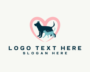 Animal Clinic - Heart Pet Veterinary logo design