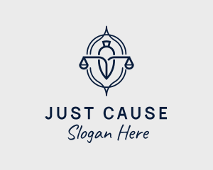 Justice - Attorney Scales Justice logo design