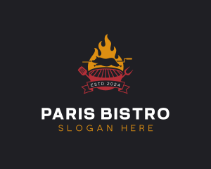 Rotisserie Pork Roast logo design