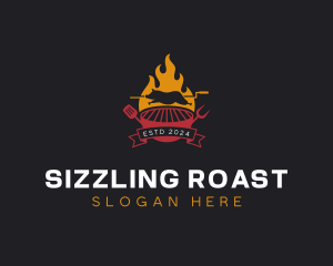Roast - Rotisserie Pork Roast logo design