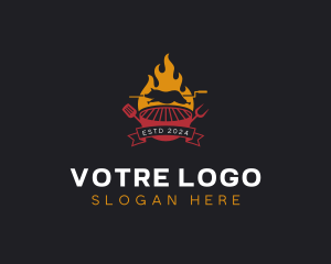 Roast - Rotisserie Pork Roast logo design