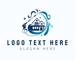 Cleaning - Real Estate Mansion Pressure Cleaning logo design