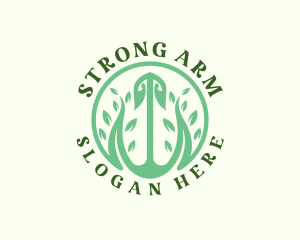 Arm - Shovel Plant Gardening logo design