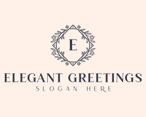 Floral Wreath Wedding Planner logo design