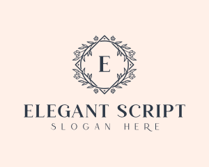 Floral Wreath Wedding Planner logo design