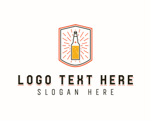 Bottle - Liquor Bar Beverage logo design