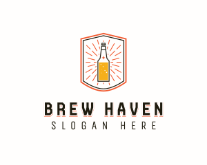 Liquor Bar Beverage logo design