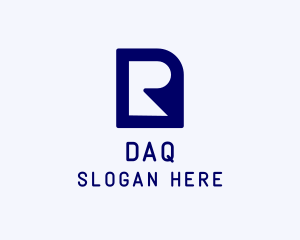 Digital Network Studio Letter R Logo
