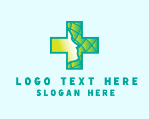 Physiotherapy - Human Medical Cross logo design