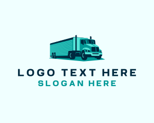 Dispatch - Cargo Logistics Trailer Truck logo design