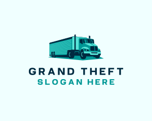 Logistic - Cargo Logistics Trailer Truck logo design