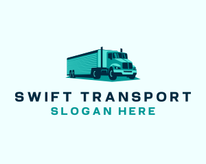 Logistic - Cargo Logistics Trailer Truck logo design