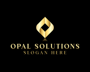 Corporate Diamond Firm Letter O logo design