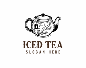 Vintage Antique Teapot logo design