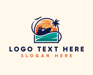 Tour Guide - Cruise Airplane Travel logo design