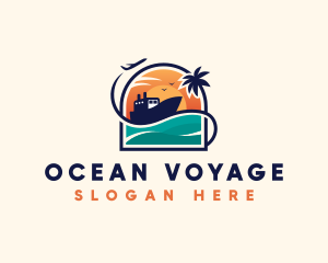 Cruise - Cruise Airplane Travel logo design