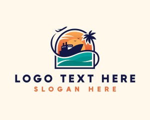 Travel Blogger - Cruise Airplane Travel logo design