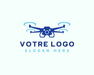 Drone Photography Camera Logo