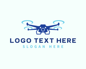 Drone Photography Camera Logo