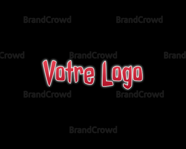 Scary Horror Wordmark Logo