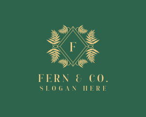 Fern - Diamond Fern Leaf logo design