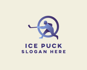 Hockey - Hockey Athlete Player logo design