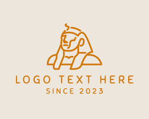 Pharaoh - Pharaoh Egyptian Statue logo design