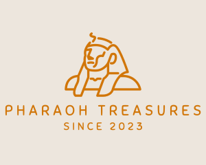 Egyptian - Pharaoh Egyptian Statue logo design