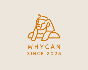 Egyptian - Pharaoh Egyptian Statue logo design