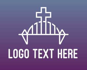 Church - Modern Church Bridge logo design