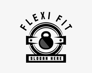 Kettlebell Fitness Weights  logo design