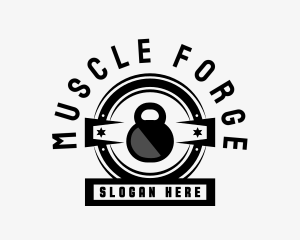 Hypertrophy - Kettlebell Fitness Weights logo design