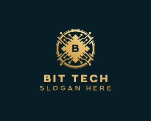 Digital Tech Cryptocurrency logo design