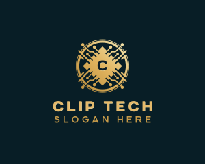 Digital Tech Cryptocurrency logo design