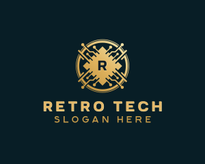 Digital Tech Cryptocurrency logo design