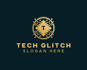 Digital Tech Cryptocurrency logo design