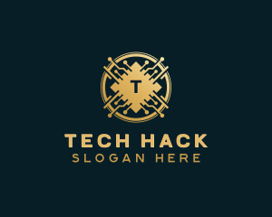 Digital Tech Cryptocurrency logo design