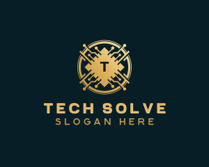 Digital Tech Cryptocurrency logo design