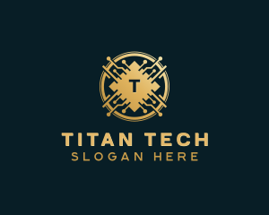 Digital Tech Cryptocurrency logo design