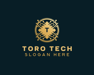 Digital Tech Cryptocurrency logo design