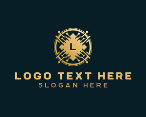 Blockchain - Digital Tech Cryptocurrency logo design