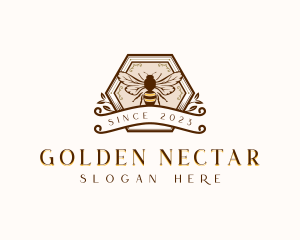 Honey - Beehive Honey Bee logo design