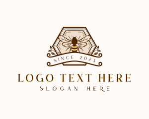 Honey - Beehive Honey Bee logo design